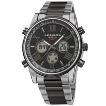 Akribos XXIV Quartz Black Dial Men's Watch AK1095TTB
