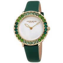 Akribos XXIV Quartz White Dial Ladies Watch AK1093GN