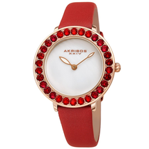 Akribos XXIV Quartz White Dial Ladies Watch AK1093RD