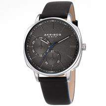 Akribos XXIV Silver-tone Dial Men's Watch AK1022SSBK