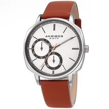 Akribos XXIV Silver-tone Dial Men's Watch AK1022TN