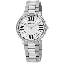 Akribos XXIV White Dial Ladies Watch AK1036SS