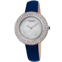 Akribos XXIV White Dial Ladies Watch AK1049BU
