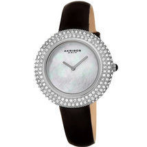 Akribos XXIV White Dial Ladies Watch AK1049SSB