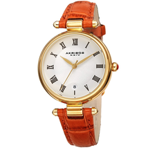 Akribos XXIV White Dial Ladies Watch AK1070OR