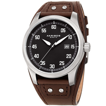 Akribos XXIV Black Dial Men's Watch AK1024BR