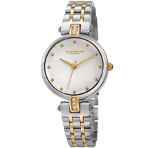 Akribos XXIV White Dial Ladies Watch AK1085TTG