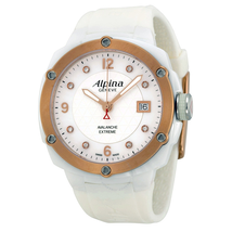 Alpina Avalanche Extreme White Dial Rubber Strap Ladies Watch AL-240MPWD3AEC4