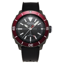 Alpina Seastrong Diver GMT Quartz Grey Dial Men's Watch AL-247LGBRG4TV6
