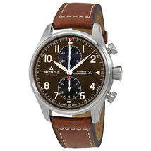 Alpina Startimer Pilot Matte Military Green Dial Automatic Men's Chronograph Watch AL-725GR4S6
