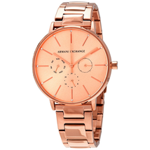 Armani Exchange Lola Multi-Function Rose Dial Ladies Watch AX5552