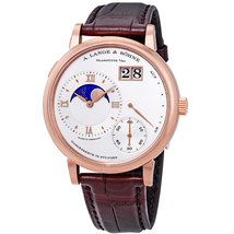 A. Lange & Sohne Grand Lange 1 Moonphase 18kt Rose Gold Silver Dial Men's Watch 139.032