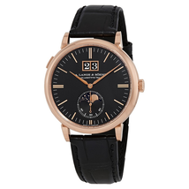 A. Lange & Sohne Saxonia Moon Phase Automatic Black Dial Men's Watch 384.031