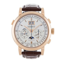 A. Lange & Sohne A. Lange and Sohne Datograph Perpetual Silver Dial 18K Rose Gold Men's Watch 410.032