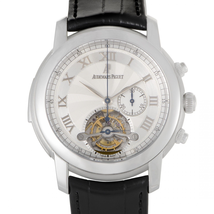 Audemars Piguet Jules Audemars Minute Repeater Tourbillon Chronograph Platinum Men's Watch 26050PT.OO.D002CR.01