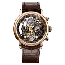 Audemars Piguet Jules Audemars Tourbillon Brown Skeleton Dial Men's Watch 26346OR.OO.D088CR.01