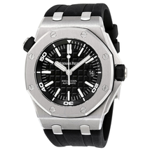 Audemars Piguet Royal Oak Offshore Diver Black Dial Black Rubber Men's Watch 15710STOOA002CA01