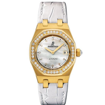 Audemars Piguet Royal Oak Automatic Diamond 18 kt Yellow Gold Ladies Watch 77321BA.ZZ.D012CR.01