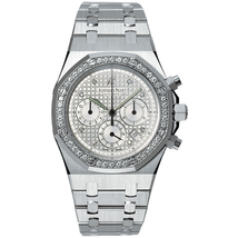 Audemars Piguet Royal Oak Chronograph Diamond 18 kt White Gold Men's Watch 25966BC.ZZ.1185BC.01