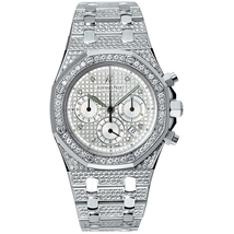 Audemars Piguet Royal Oak Chronograph Diamond White Gold Men's Watch 25967BC.ZZ.1185BC.01