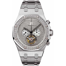 Audemars Piguet Royal Oak Diamond Chronograph 18 kt White Gold Men's Watch 26039BC.ZZ.1205BC.01