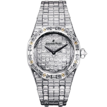 Audemars Piguet Royal Oak Diamond Pave White Gold Ladies Watch 67606BC.ZZ.9179BC.01