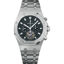 Audemars Piguet Royal Oak Tourbillon Chronograph Black Dial Steel Men's Watch 25977STOO1205ST02 25977ST.OO.1205ST.02