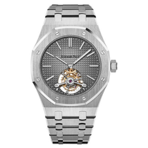 Audemars Piguet Royal Oak Tourbillon Extra-Thin Smoked Grey Dial Men's Watch 26510PT.OO.1220PT.01
