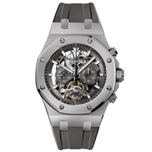 Audemars Piguet Royal Oak Tourbillon Slate Grey Skeleton Dial Men's Watch 26347TI.GG.D004CA.02