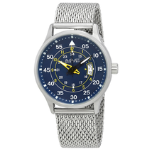August Steiner Blue Dial Men's Casual Mesh Watch AS8223SSBU
