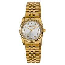 August Steiner Gold-tone Diamond Ladies Watch AS8046YG