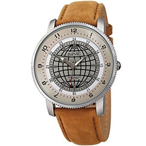 August Steiner Grey Dial Men's Leather Watch AS8213BR