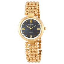 August Steiner Diamond Mother of Pearl Gold-tone Ladies Watch AS8065YG