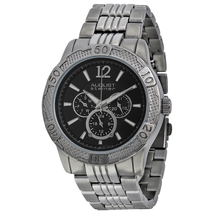 August Steiner Multi-Function Black Metal Men's Watch AS8058BK