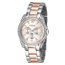 August Steiner Multi-Function Silver Dial Two-tone Ladies Watch AS8075TTR