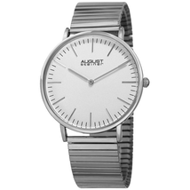 August Steiner Silver Dial Men's Stainless Steel Watch AS8216SS