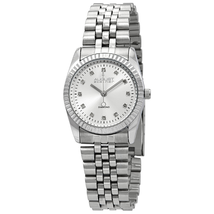 August Steiner Silver-tone Diamond Ladies Watch AS8046SS