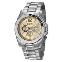 August Steiner Silver-tone Metal Multifunction Men's Watch AS8077SS