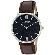 August Steiner Urbane Blue Sandstone Dial Men's Leather Watch AS8211SSBU