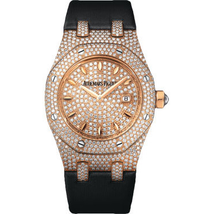 Audemars Piguet Royal Oak Diamond 18kt Rose Gold Ladies Watch 67625OR.ZZ.D009SU.01