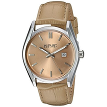 August Steiner Beige Dial Ladies Leather Watch AS8221BG