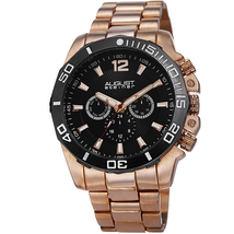August Steiner Black Men's Watch AS8113RG