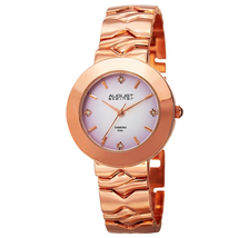 August Steiner Diamond Purple Dial Ladies Watch AS8157RG