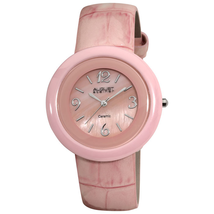 August Steiner Pink Ceramic Ladies Watch AS8028PK