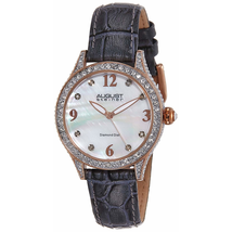 August Steiner Quartz Diamond White MOP Dial Ladies AS8188GY