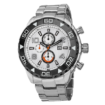 August Steiner White Dial Men's Watch AS8130SSW