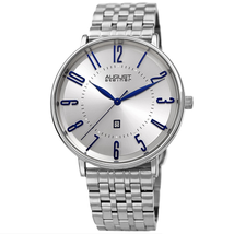 August Steiner White Dial Men's Watch AS8257SS