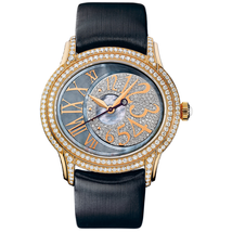 Audemars Piguet Millenary Automatic Diamond Black Mother of Pearl Gold Ladies Watch 77303OR.ZZ.D009SU.01