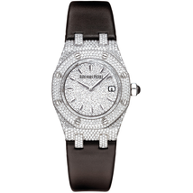 Audemars Piguet Royal Oak Diamond Pave White Gold Ladies Watch 67605BC.ZZ.D004SU.01