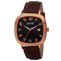 August Steiner Black Dial Men's Watch AS8155RGBR